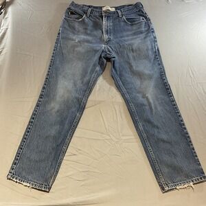 L.L. Bean Double L Classic Fit Jeans Men's 35x30 Blue Denim Straight Leg